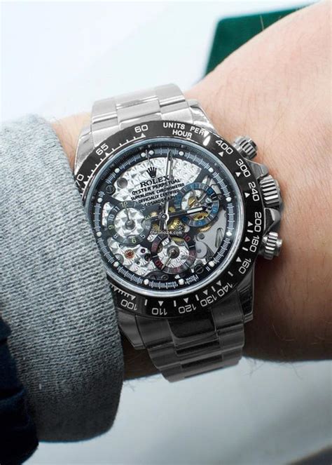 rolex cosmograph daytona skeleton|rolex daytona 2022 price.